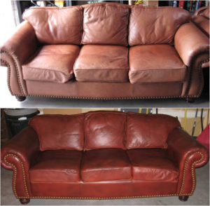 Leather Sofa, Restoring Faded Leather